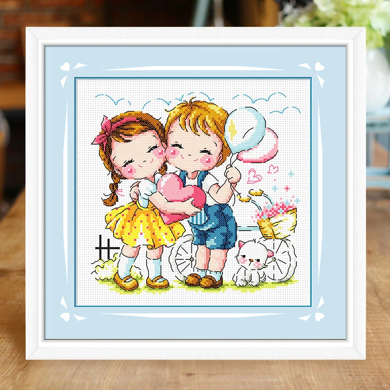 十字绣卡通动漫可爱学生手工卧室儿童小件线绣新款简单自己绣