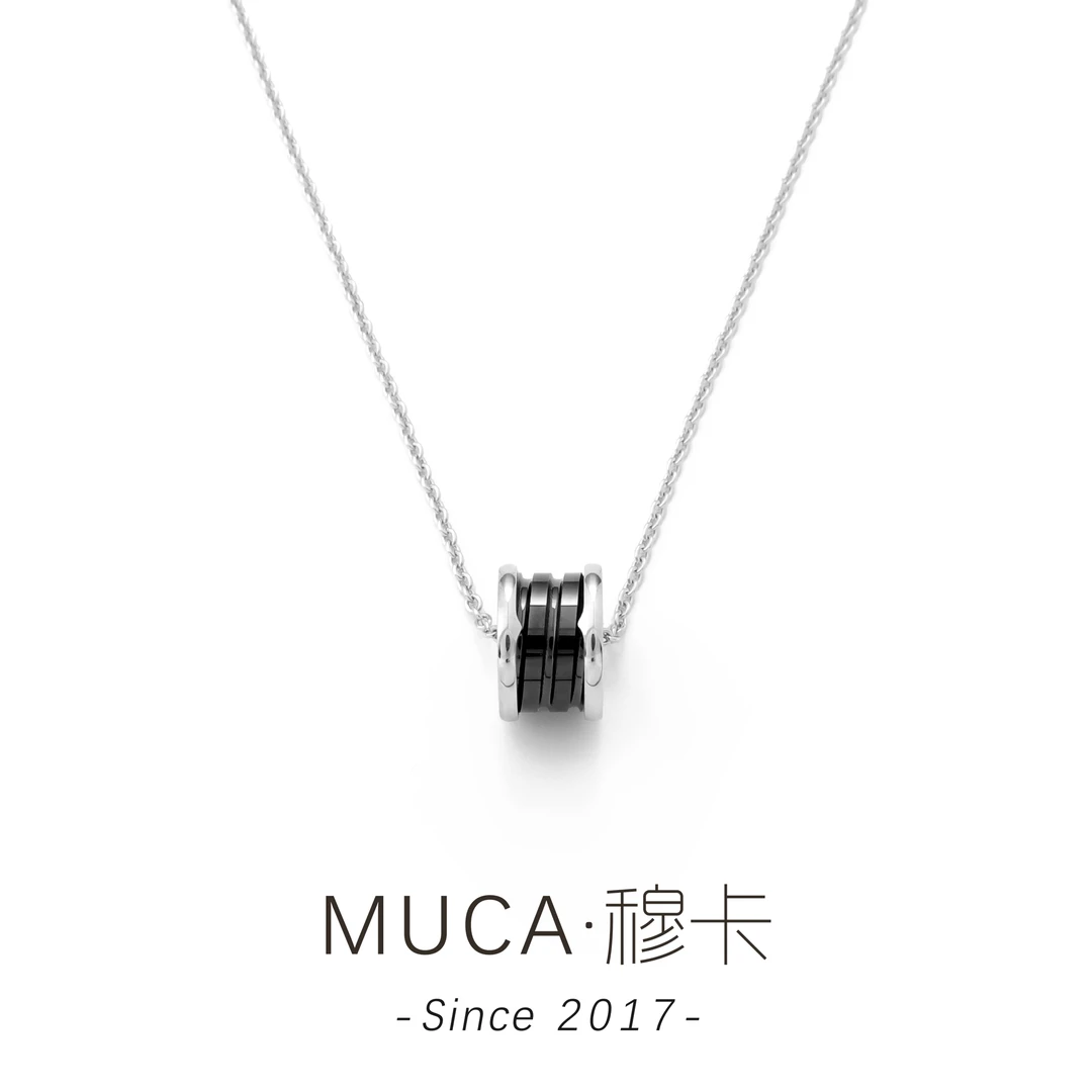 坠链均925银陶瓷 时尚百搭简约气质项链J043