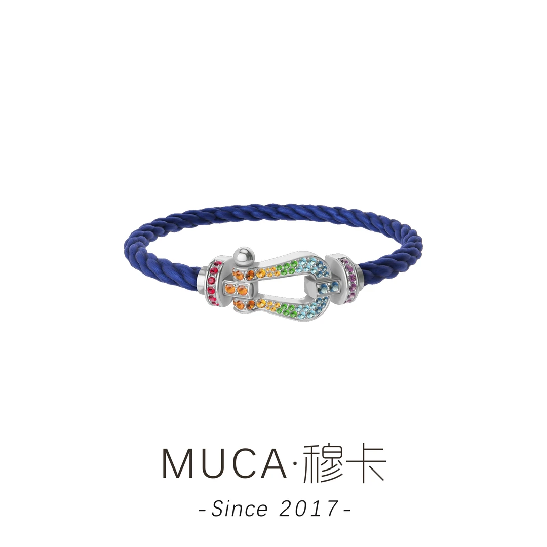 铜合金布艺手链 时尚百搭气质经典马蹄手链X698