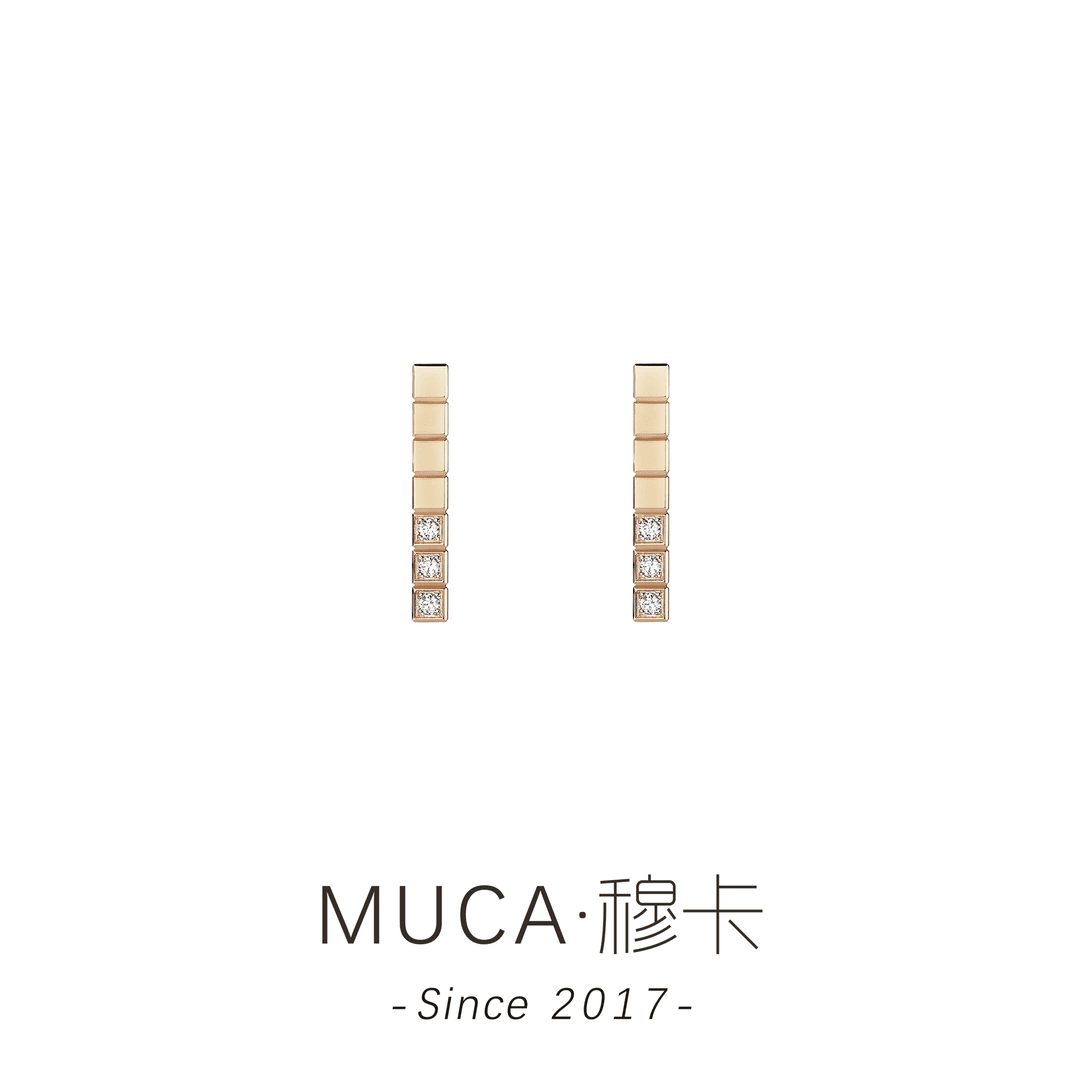 铜合金合成锆石耳饰 经典小冰块时尚百搭气质耳钉X357