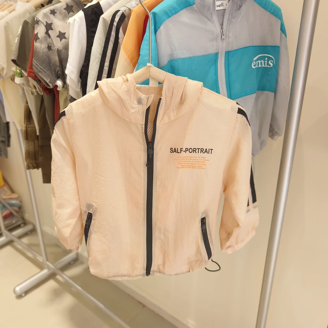 儿童外套童装防晒衣男童夏季eva防晒服女童运动休闲连帽夏款小童