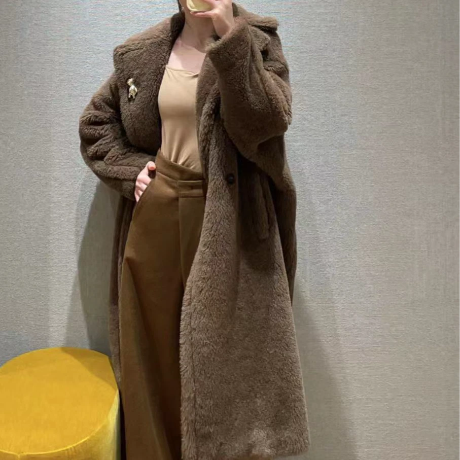 全新未使用  奢邦/国现秒发MAXMARA/长款泰迪大衣XS-L