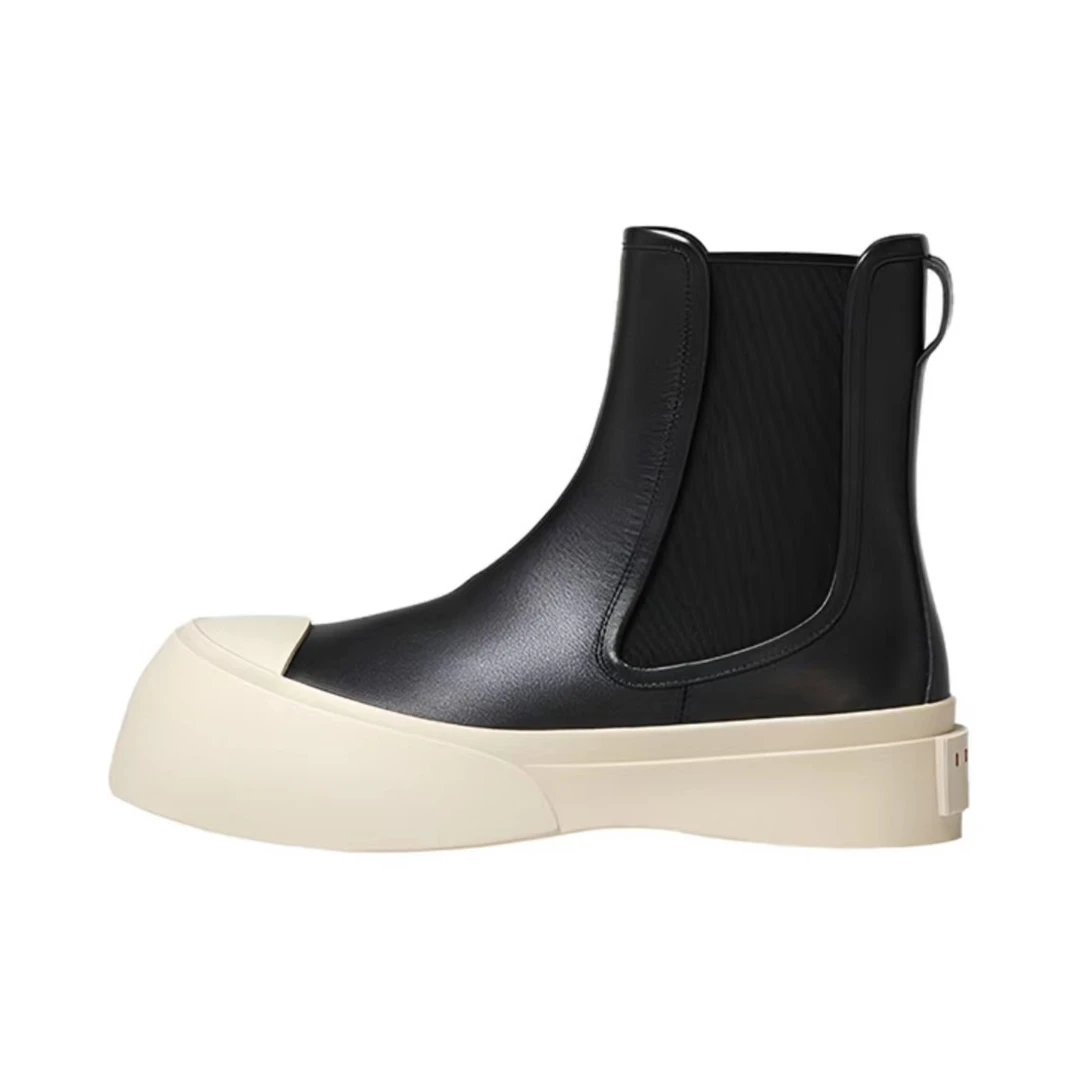 全新未使用  奢邦/MARNI/公价7100/鞋子/Pablo皮革切尔西