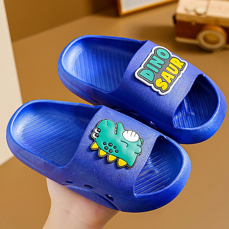 儿童拖鞋女夏可爱卡通小熊居家用防滑防臭踩屎感厚底室内洗澡凉拖