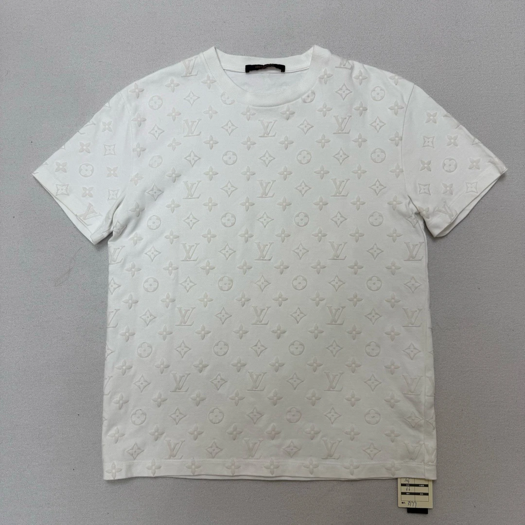 Louis Vuitton 路易威登/植绒三花满印圆领短袖/尺码S/95新/5431