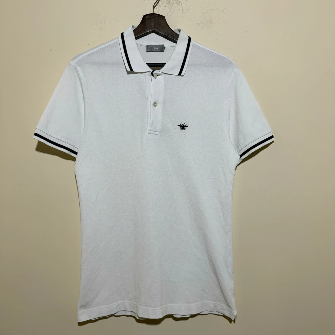 dior 迪奥/季度新品 小蜜蜂刺绣休闲短袖Polo衫/尺码M/99新/4170