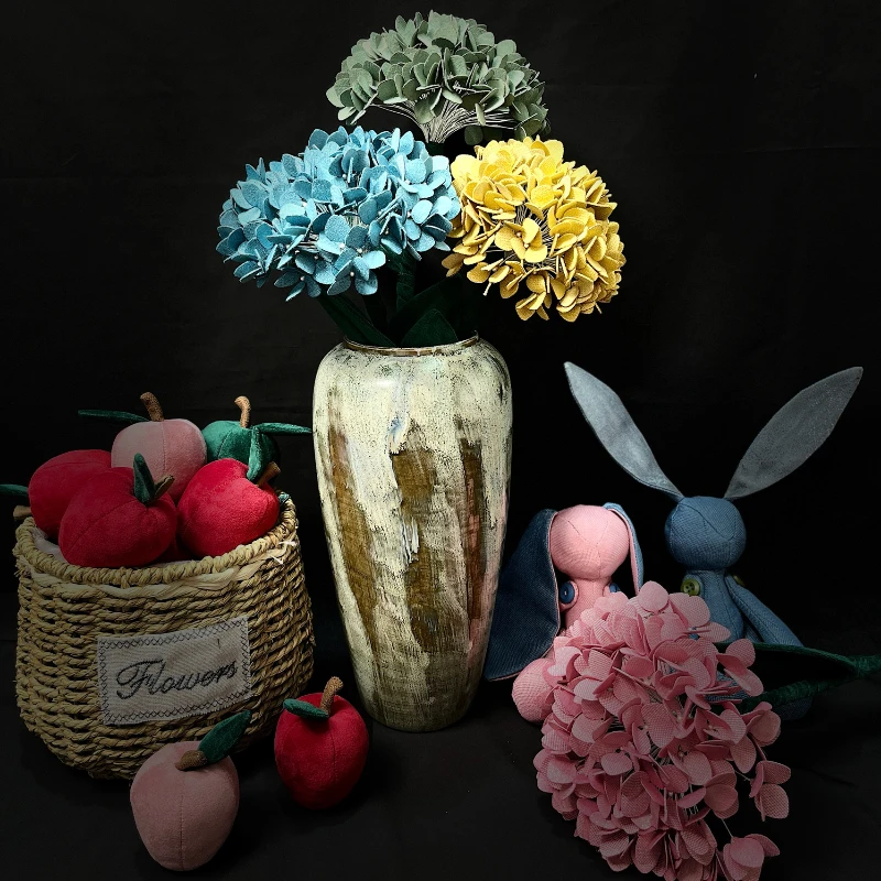 绣球花材料包（内含裁剪好的布料加配套教学视频，不含花杆花心）