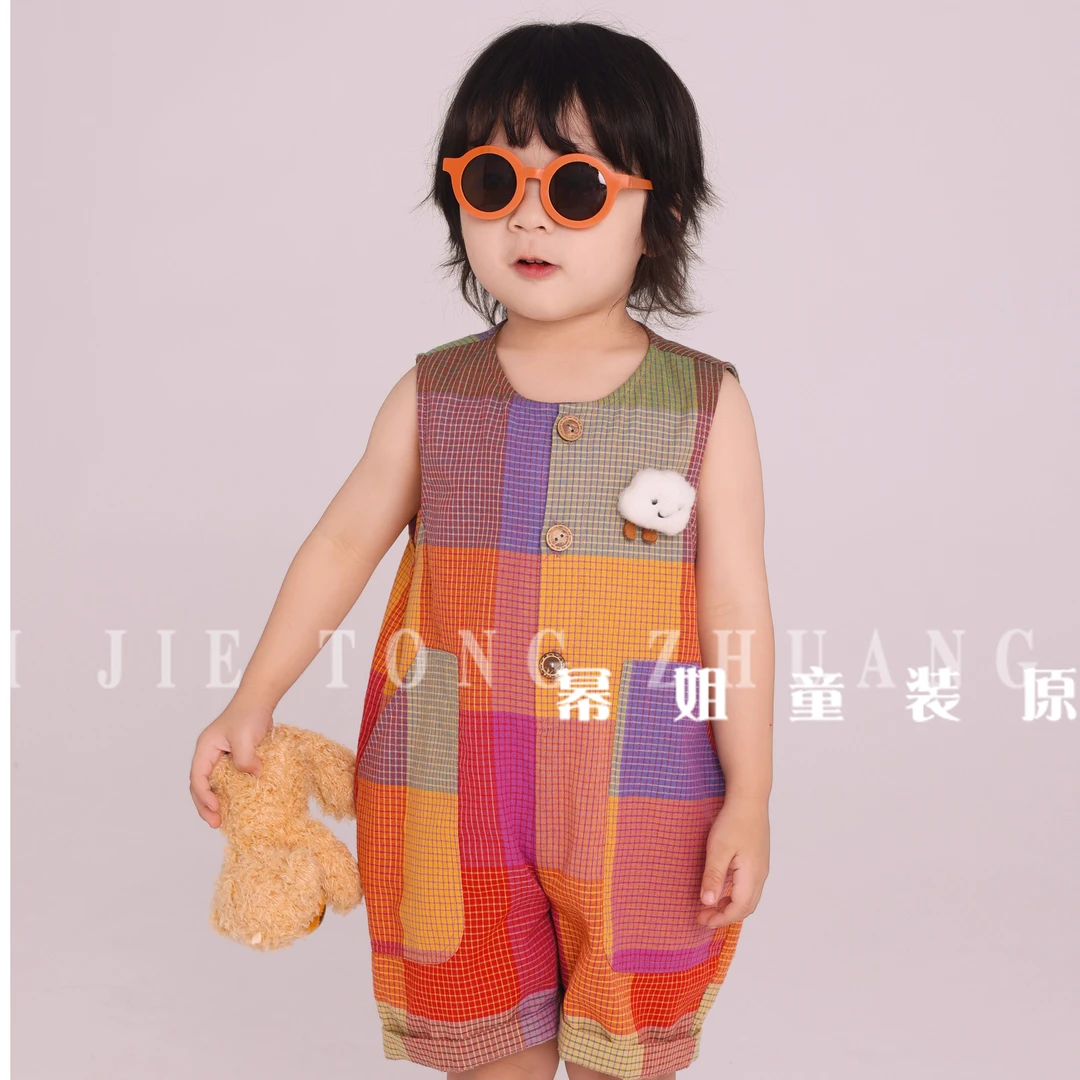 【多巴胺渔夫裤】2024幂姐原创男童女童外穿裤子时尚休闲夏季8323