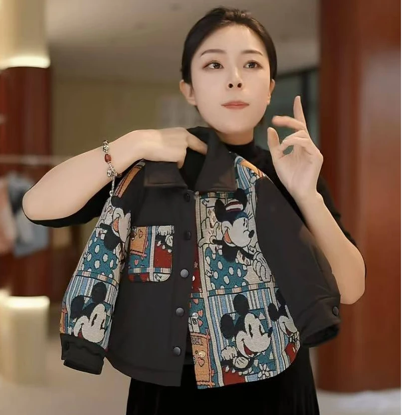 幂姐原创2026秋冬季男女童潮流织锦提花衬衫式棉服MJD243365