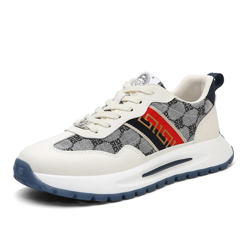 DUSAMEYA/杜莎米娅高端潮流雕花港风时尚情侣透气休闲运动鞋6661