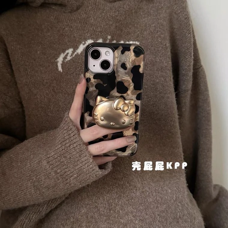 黑金高级感撞色可爱支架ins韩系14适用于苹果16Pro手机壳iPhone15