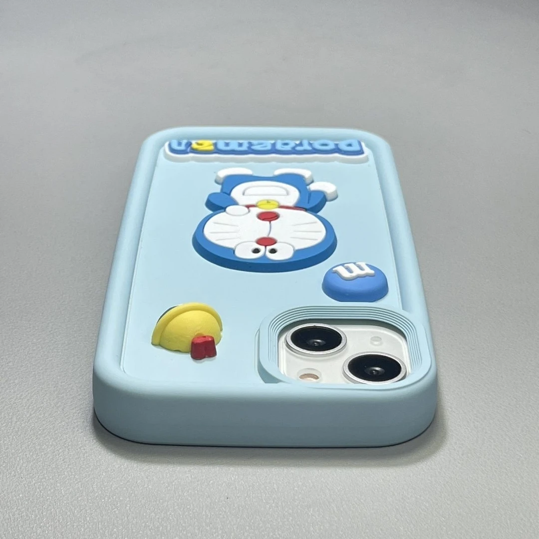 立体卡通叮当猫iPhone14promax苹果13手机壳12防摔软硅胶11闺蜜款