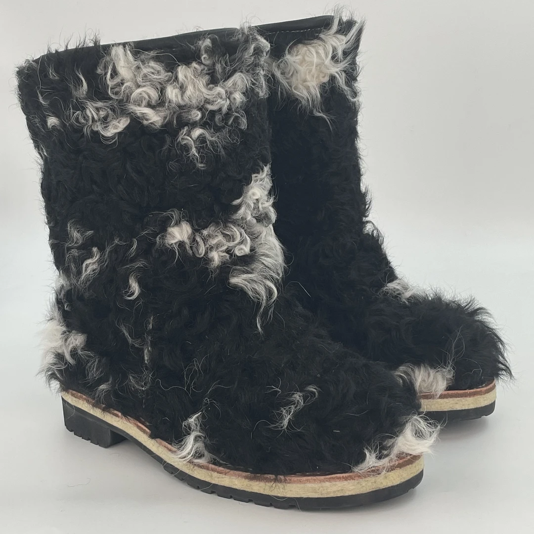 suolunbu/索伦部羊羔毛冬季女靴羊毛内里（一鞋一色，对版再拍 ）