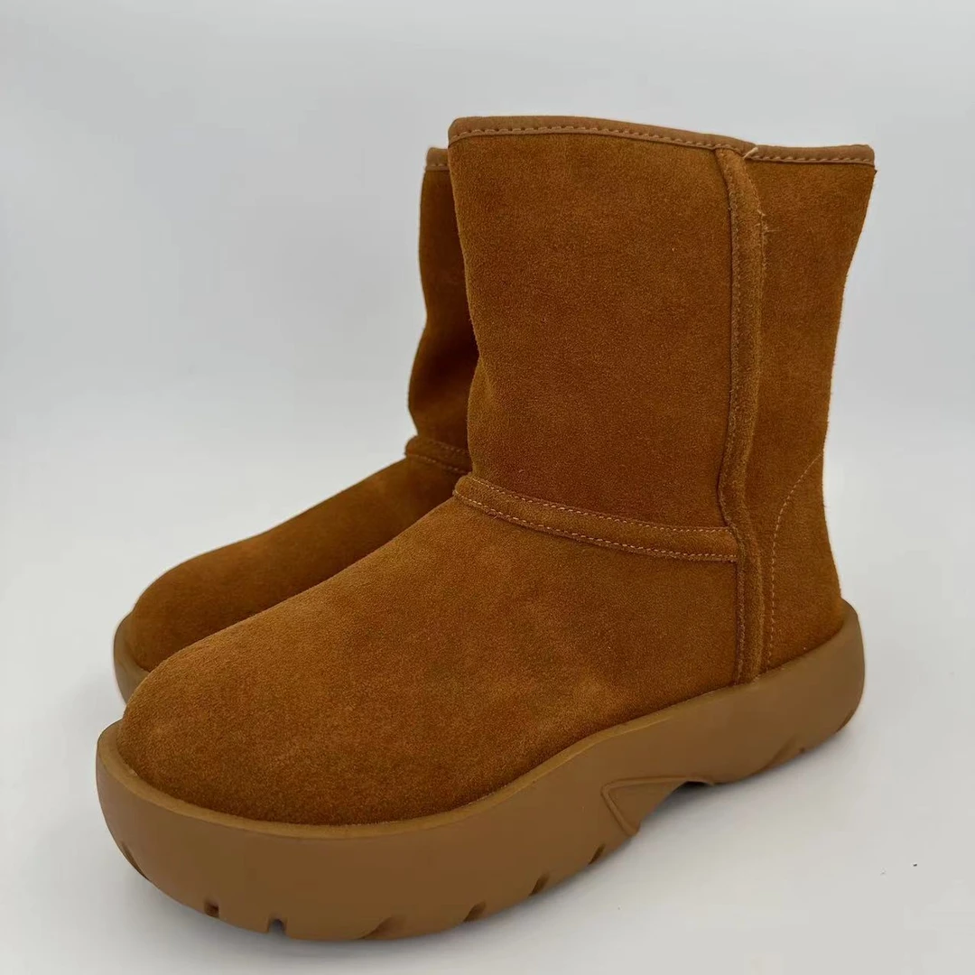 suolunbu/索伦部3362 女士冬季净版雪地靴加绒