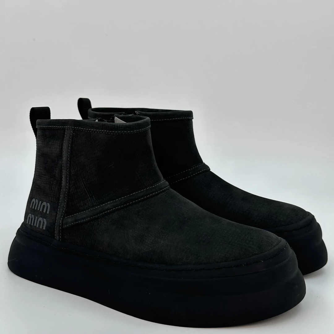 suolunbu/索伦部YS2161冬季雪地靴男牛皮加厚