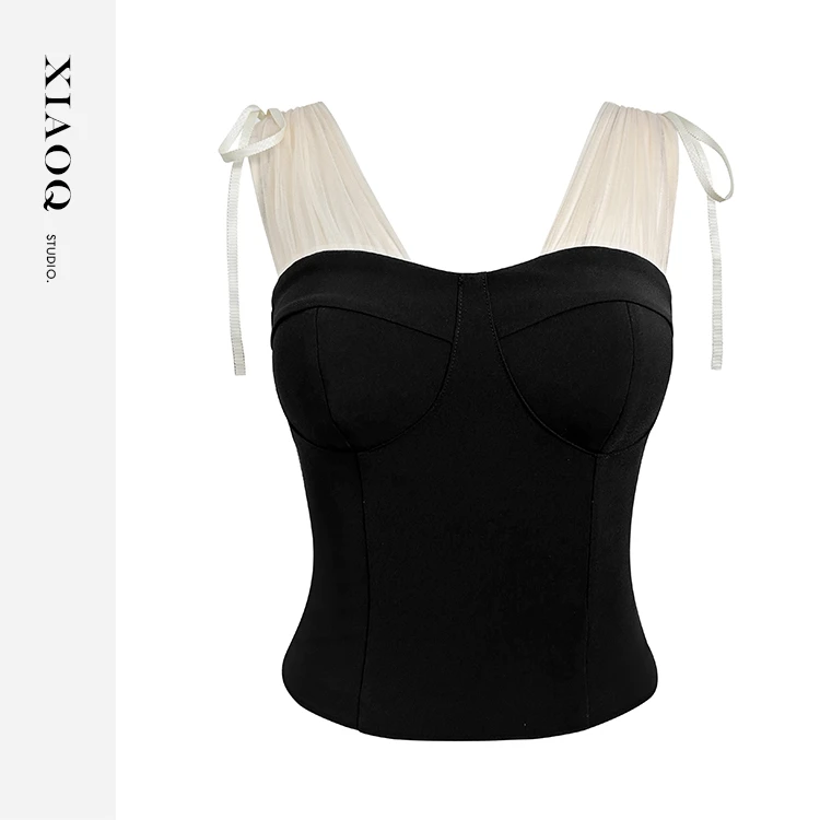 【小Q家】80960法式纯欲修身显瘦百搭背心T