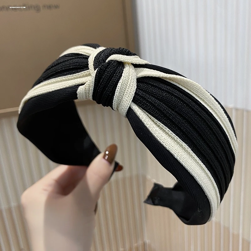 2025新款发饰女韩版秋冬小香风丝绒条纹头饰布艺发箍显脸小设计感