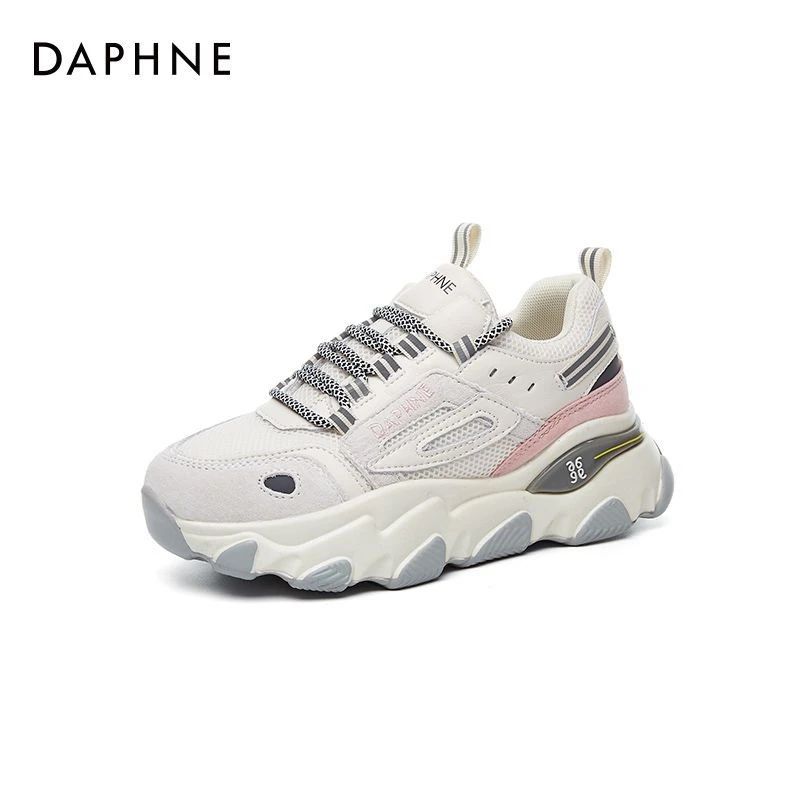 Daphne/达芙妮老爹鞋复古百搭加绒运动鞋冬款休闲鞋超轻老爹鞋