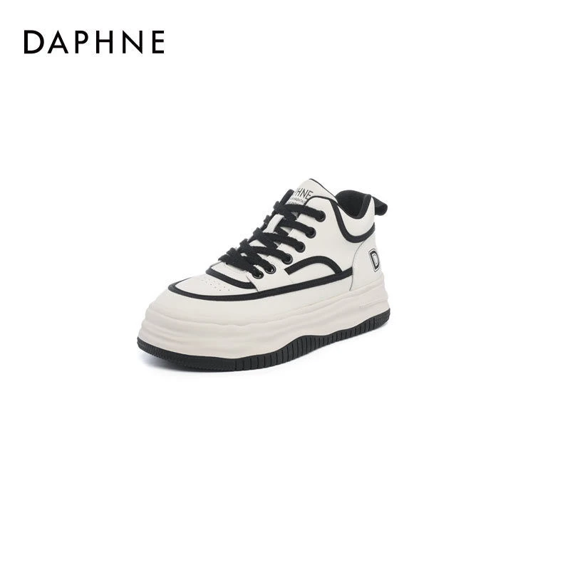 Daphne/达芙妮松糕底新款百搭轻便运动时尚软底厚底爆款休闲板鞋