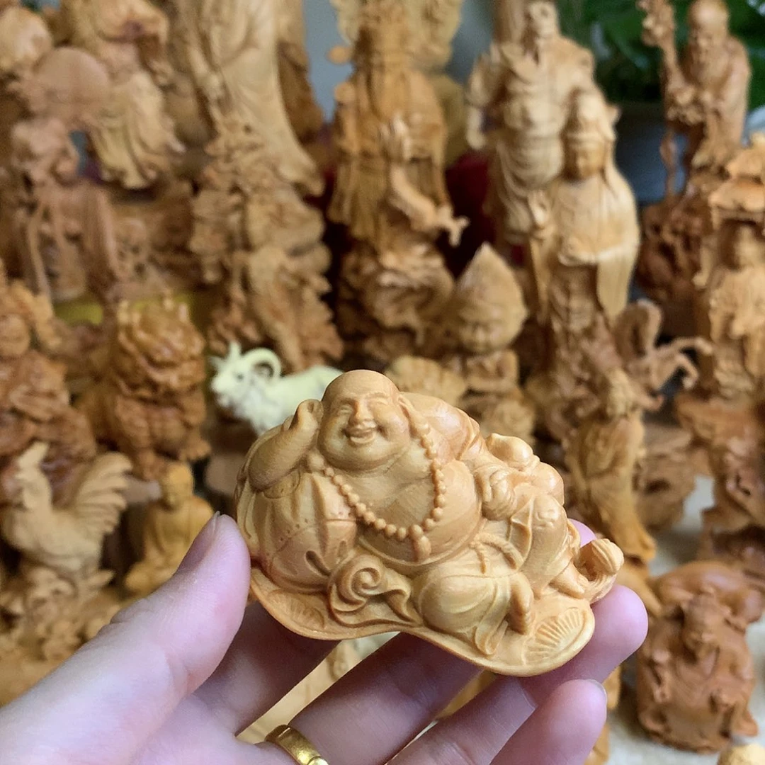 【闪购商品】木崖柏木米勒摆件