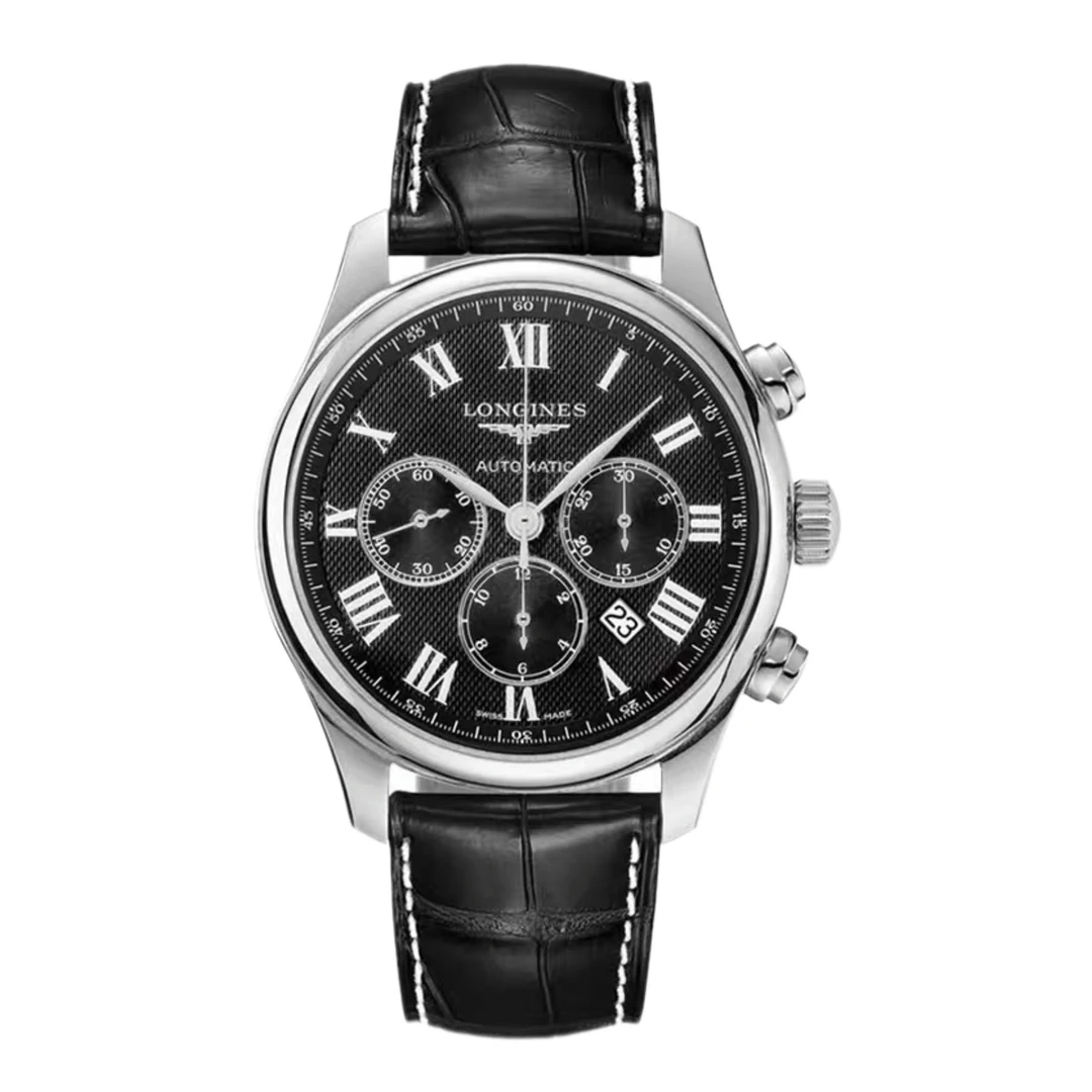 99新 Longines/浪琴 华/名匠859罗马黑/表径44/多功能/时尚/经典
