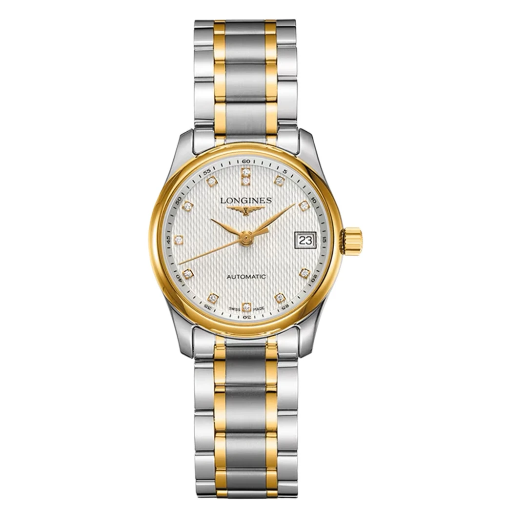 99新 Longines/浪琴 华/名匠257钻石金边/表径29/女士/