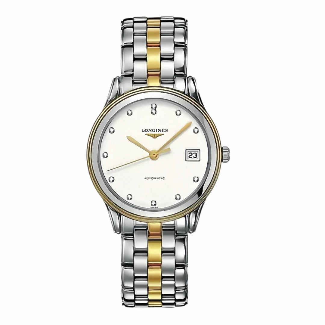 99新 Longines/浪琴 华/军旗774钻石金边/公价23100/表径35.6简约