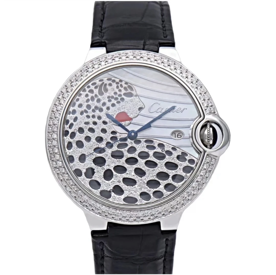 99新 Cartier/卡地亚 余/卡地亚系列/机械/后钻盘/表径42mm/单表