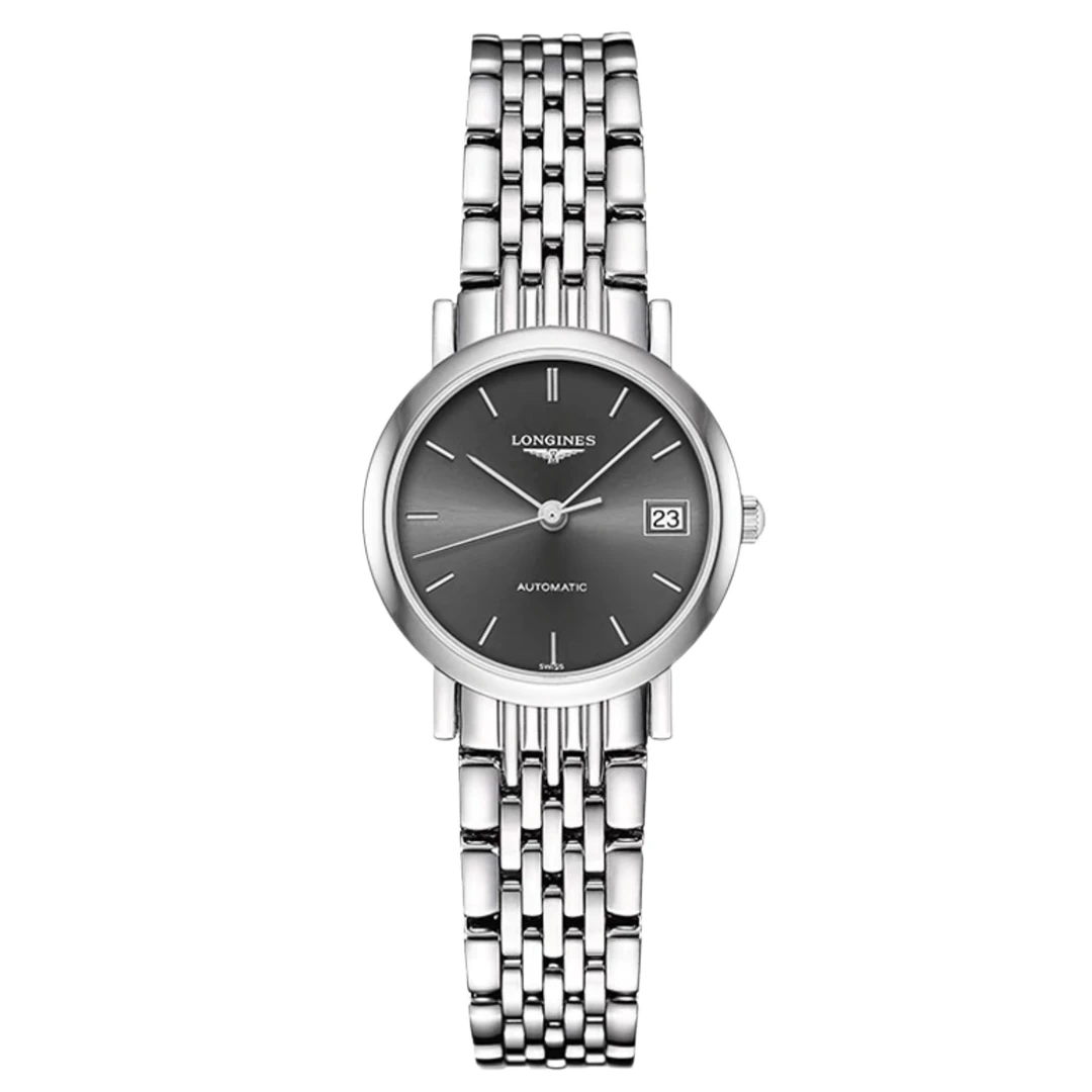 99新 Longines/浪琴 华/博雅309/条钉灰/表径25.5/女士