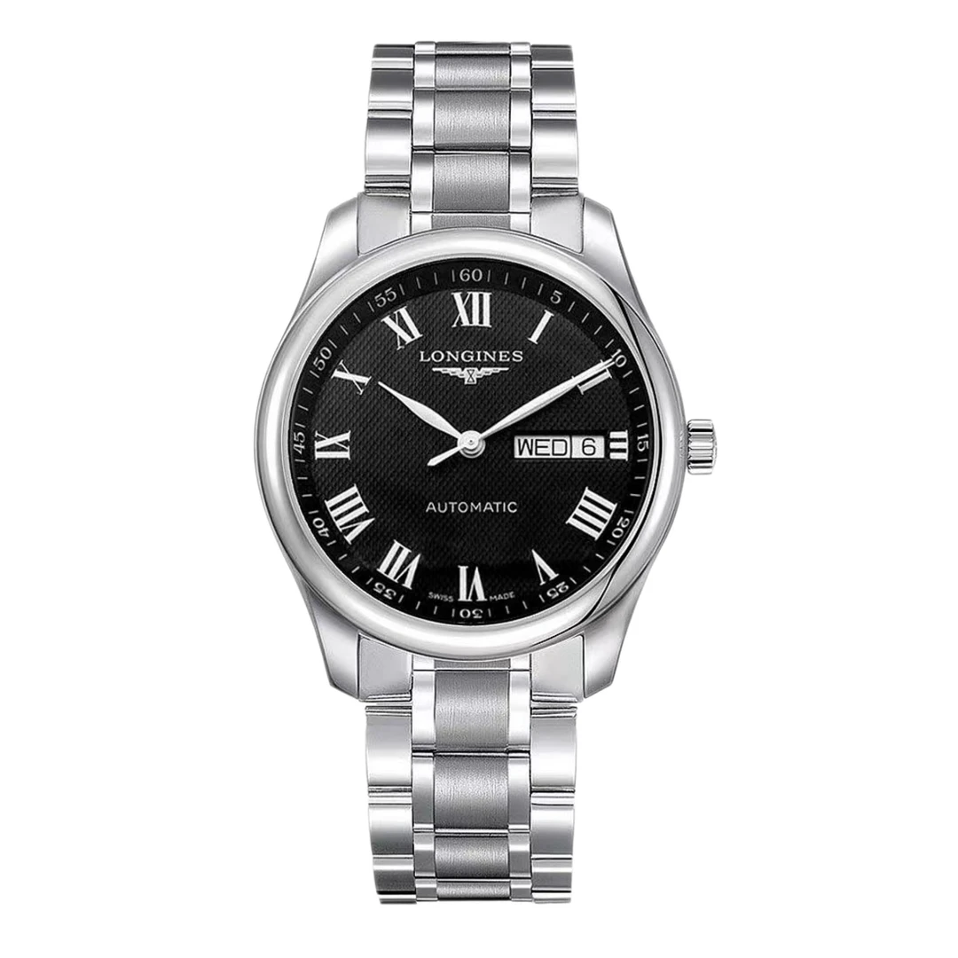 99新 Longines/浪琴 华/名匠755罗马黑/表径38.5/时尚/经典/名表