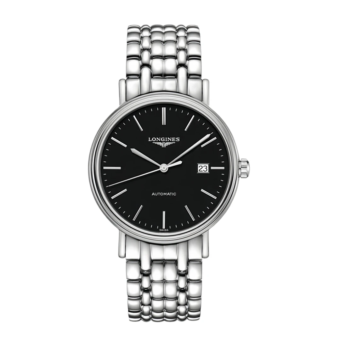 99新 Longines/浪琴 华/瑰丽922条钉黑/表径40mm/男士/经典/机械