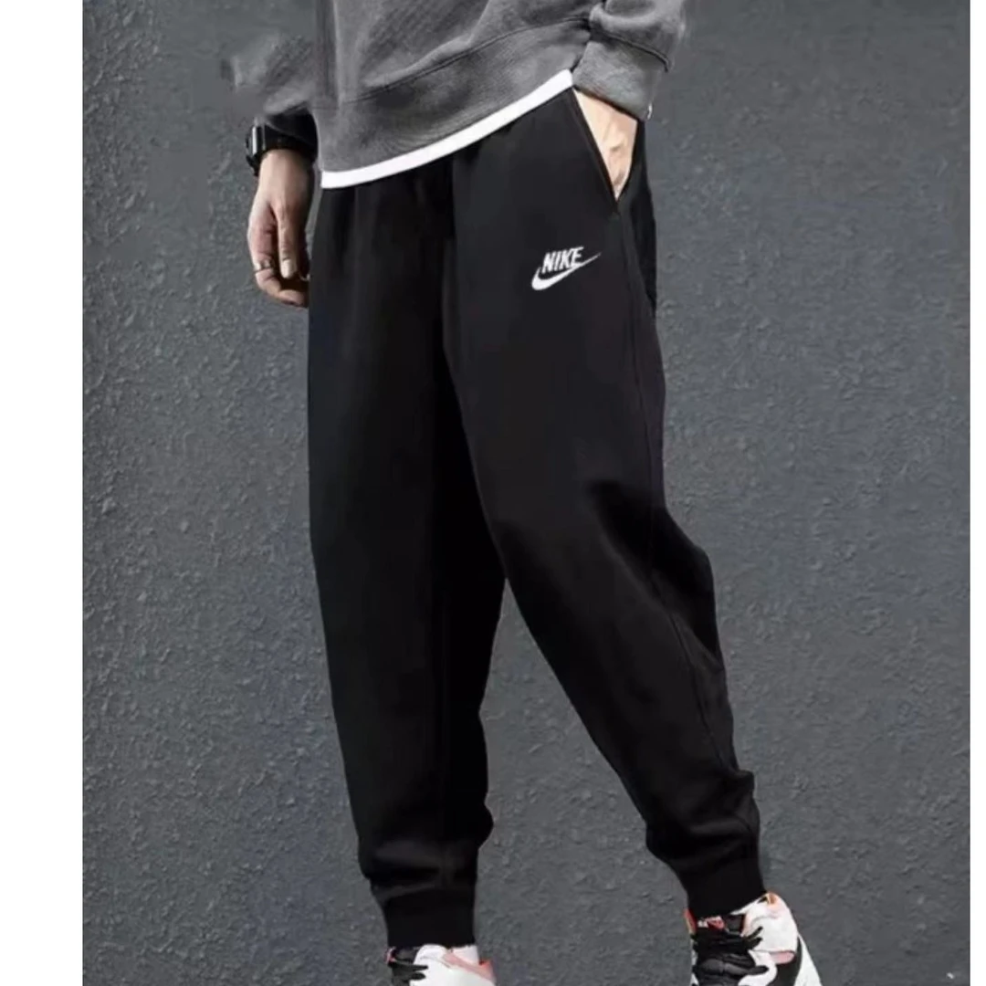 NK男女情侣款加厚绒卫裤加厚秋冬卫裤运动户外舒适保暖休闲裤子