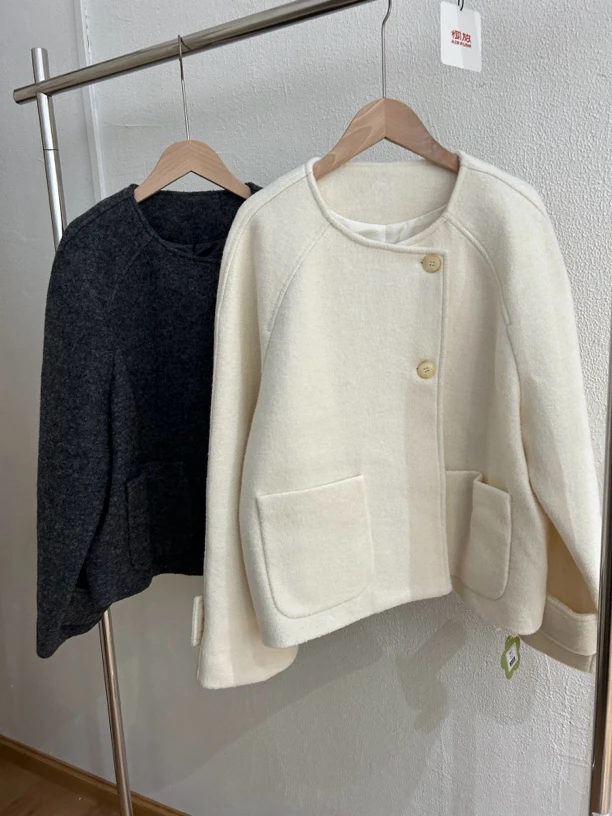 羊毛外套 黑灰两色均码