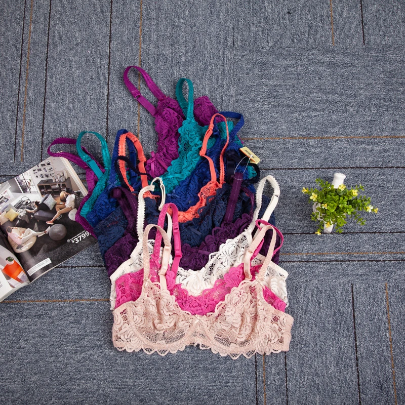 钢圈超簿蕾丝刺绣款欧美大码内衣A0284 欧美文胸65-90ABCDEFGH