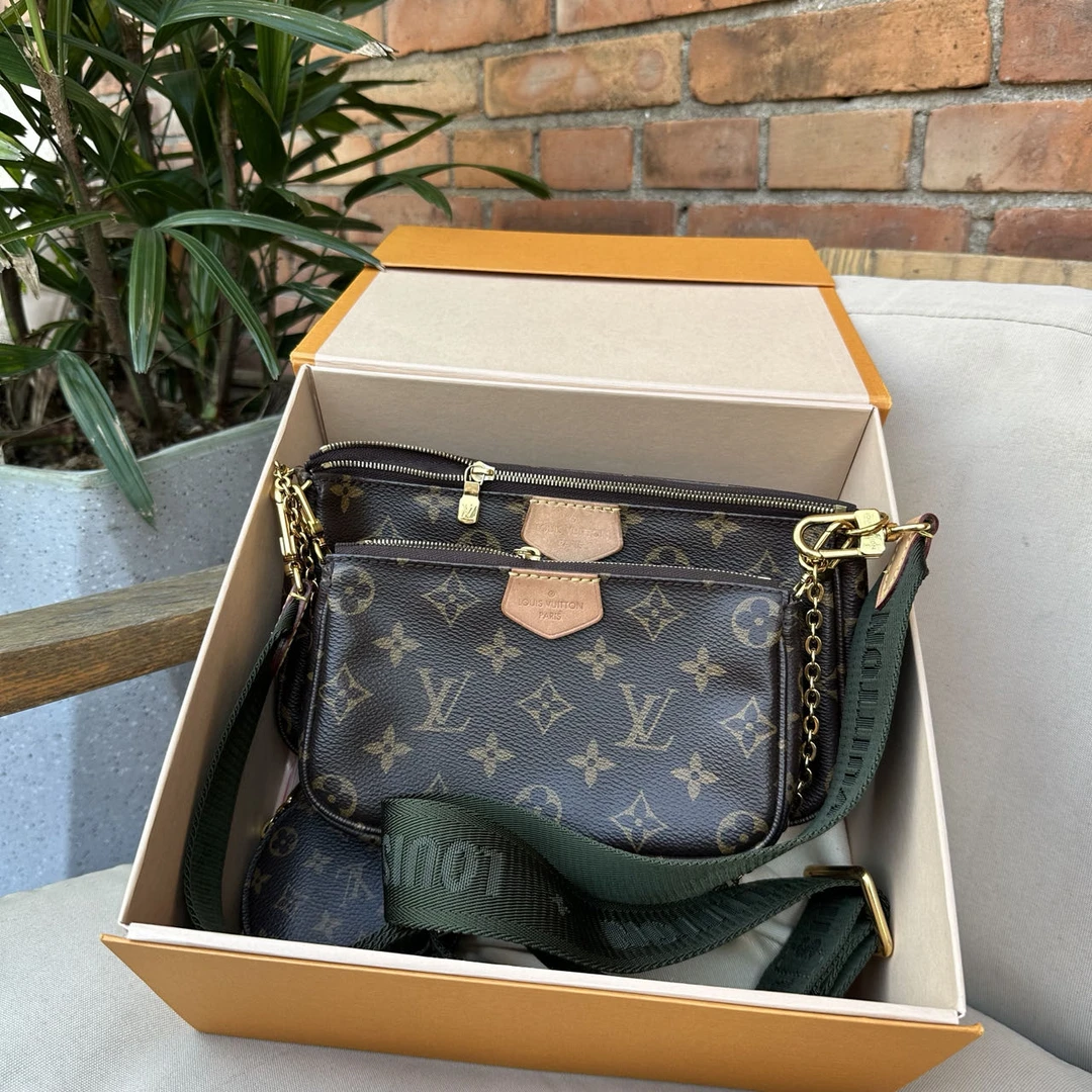 95新 LouisVuitton/路易威登 全原老花五合一麻将包