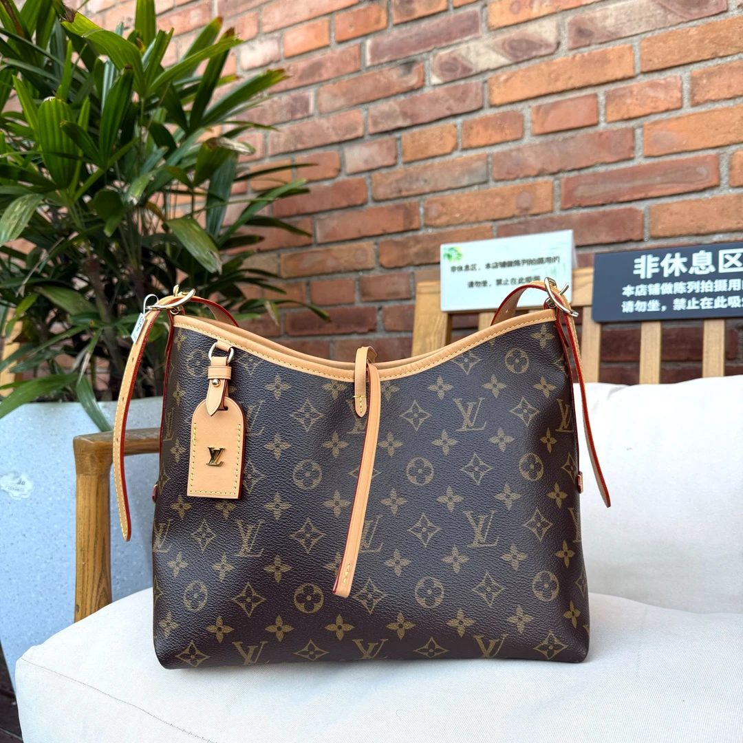 99新 LouisVuitton/路易威登 全原carryall小号手袋