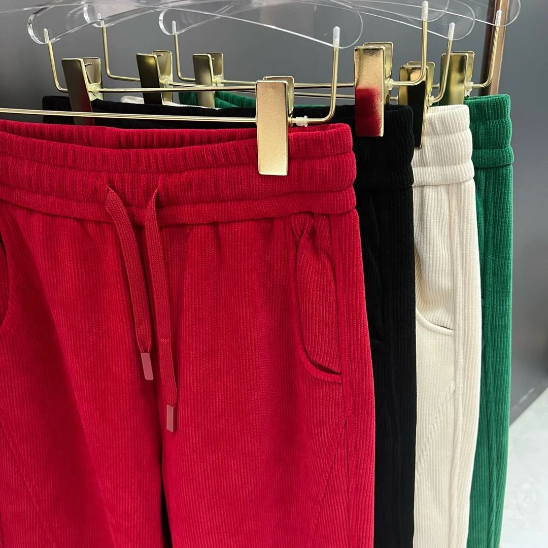 【奇季】“拒绝臃肿感”冬季保暖欧绵绒直筒裤98095