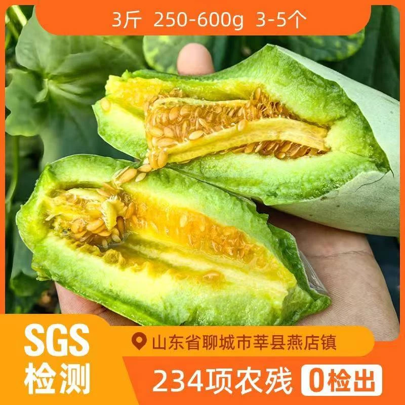 辰颐物语 山东博洋61蜜瓜3斤/4.5斤 春季甜瓜羊角蜜香瓜 新鲜水果