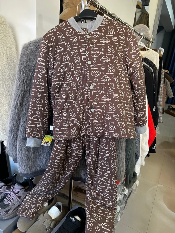 新款棉花套服棉花长袖保暖冬季加厚保暖套装棉花棉衣套装