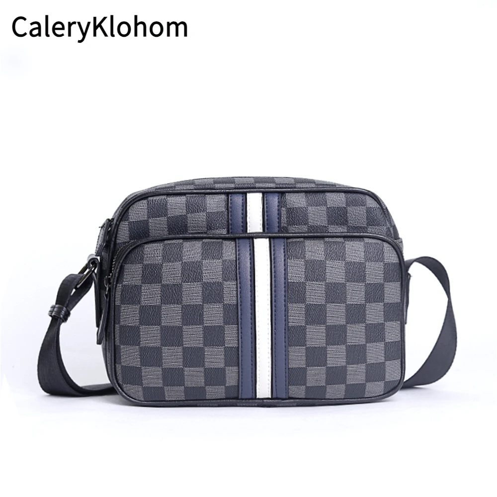 CALERY KLOHOM相机包男士单肩包横款街头百搭潮流小方包斜挎包