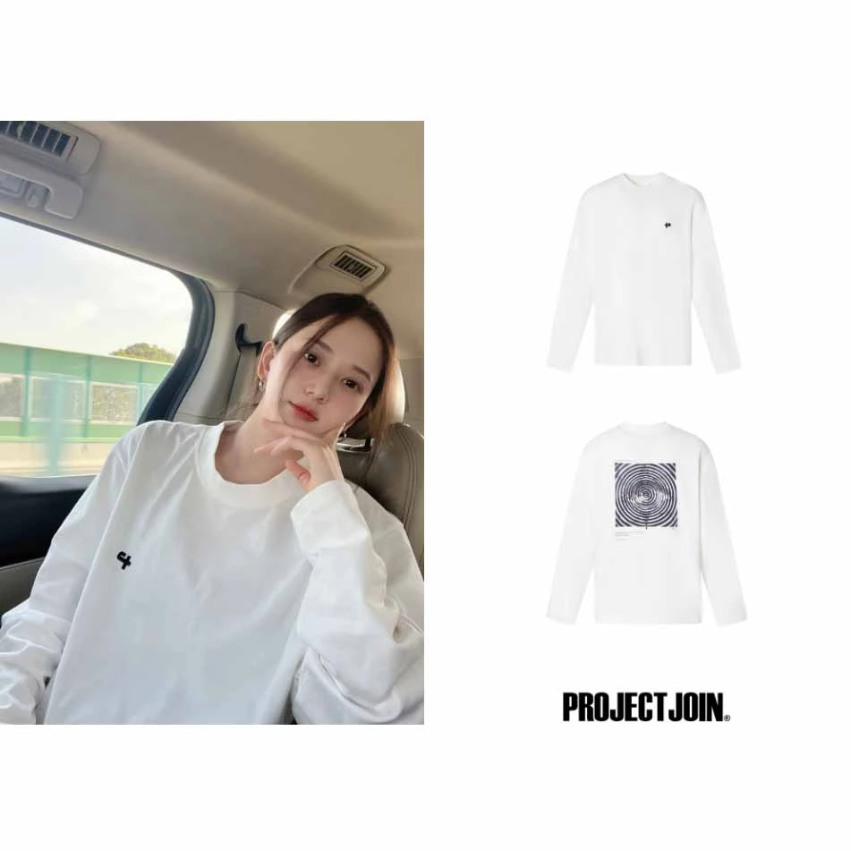 PROJECTJOIN 李俊辰同款小丑眼长袖T恤OVERSIZE剪裁男女同款宽松