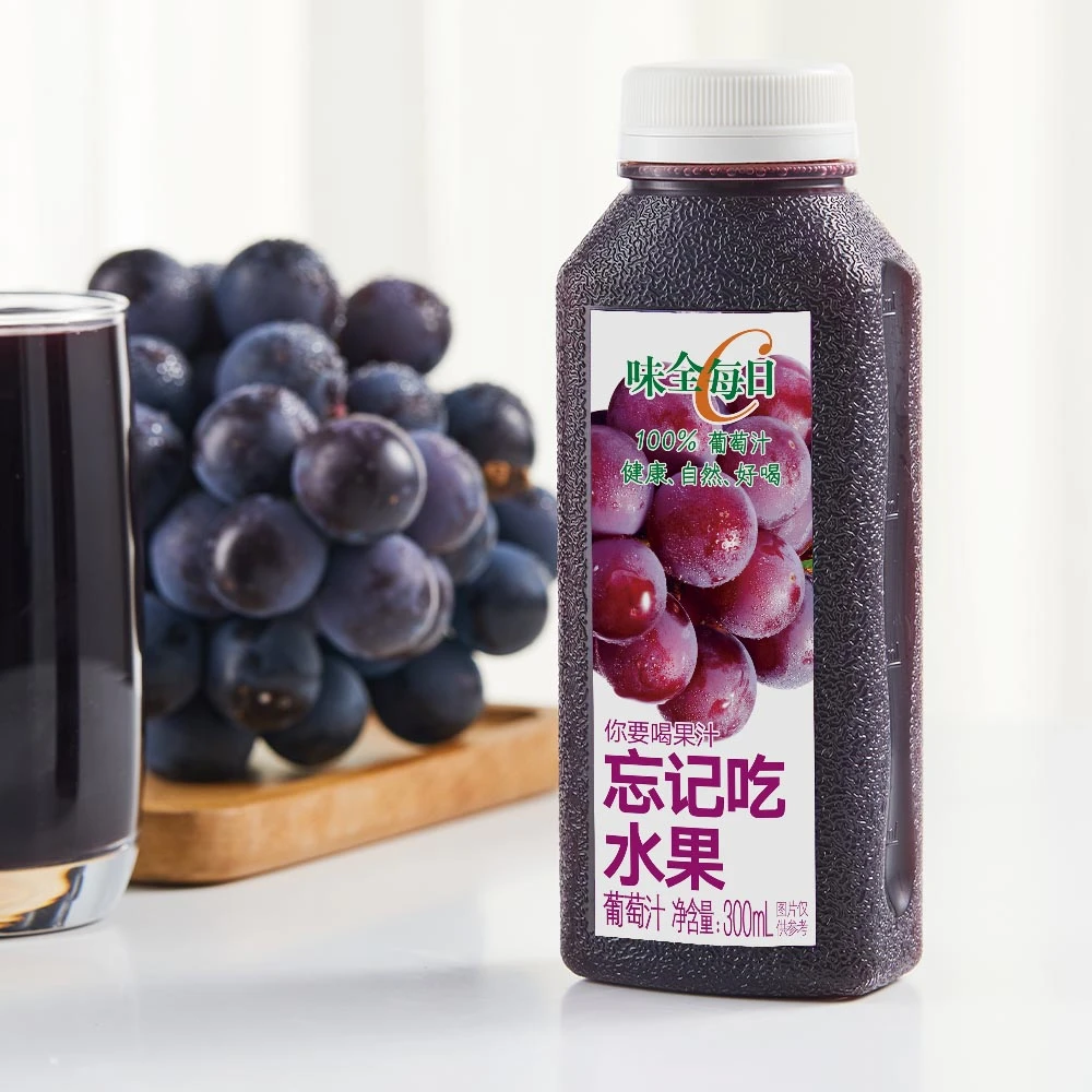 【达人专属】味全每日C葡萄汁美味果汁300ml*12瓶营养果汁