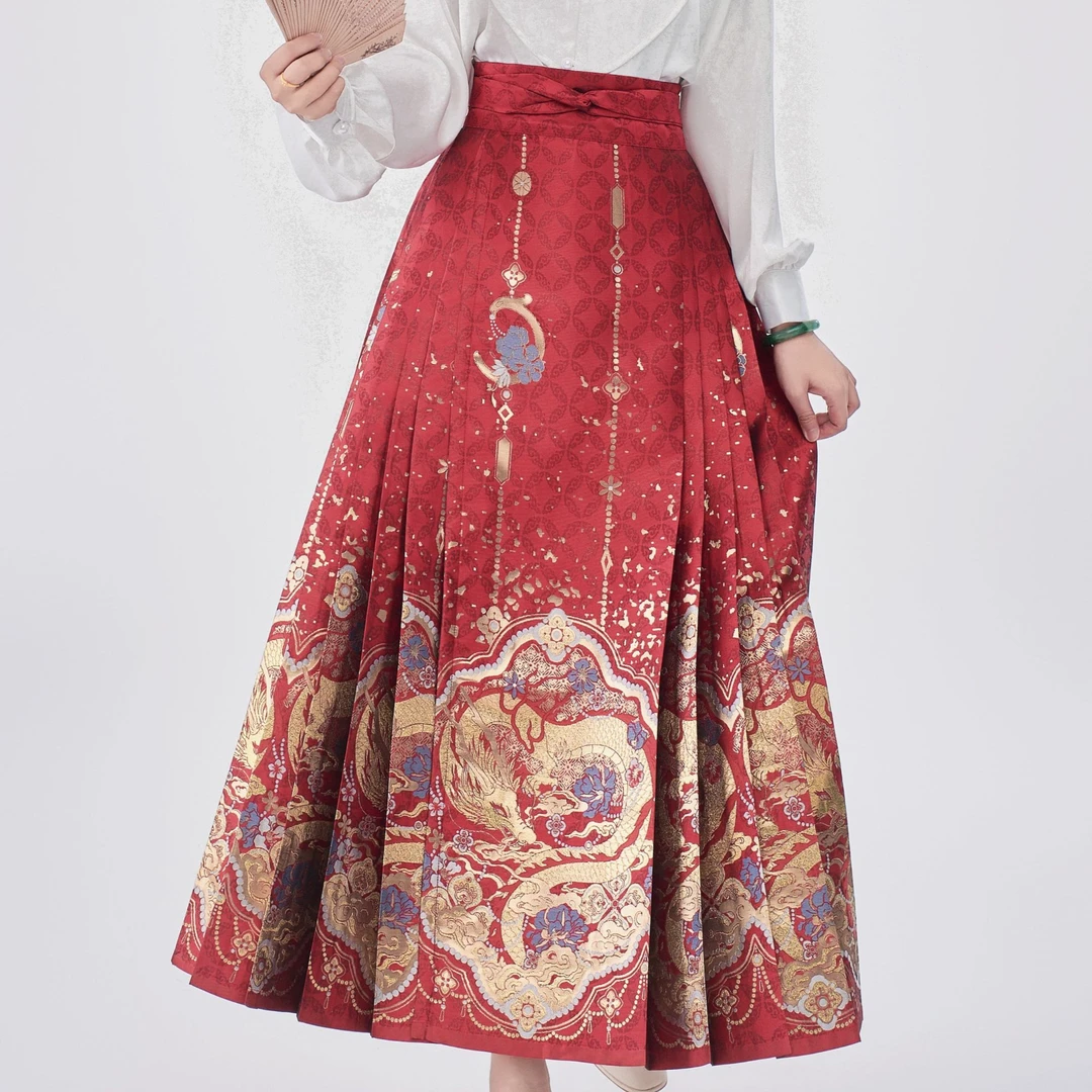 汉衣织造【龙运九霄】浮光锦订婚结婚马面裙大码汉服裙国风重工妆花