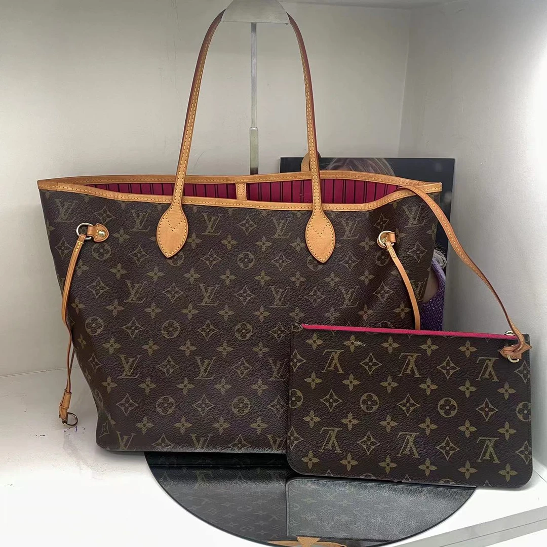 95新 LouisVuitton/路易威登 LV 16编码 neverfull 中号 单肩包