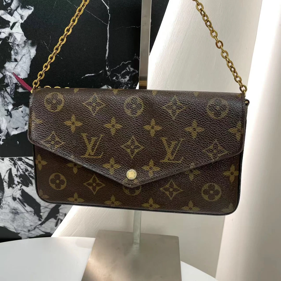 95新 LouisVuitton/路易威登 18编码 LV老花三合一 斜挎包