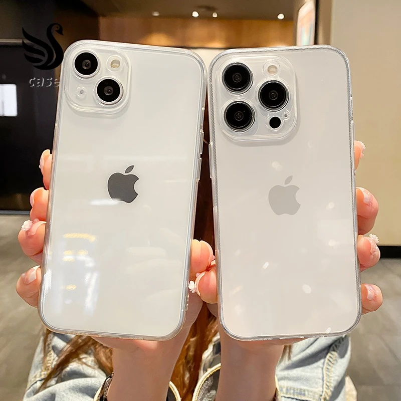 高级透明苹果13手机壳iPhone14Promax裸机12Pro保护套11/8plus软7