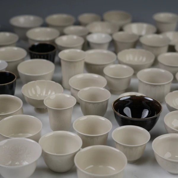 一尚定窑微瑕主人杯纯手工高温陶瓷茶具