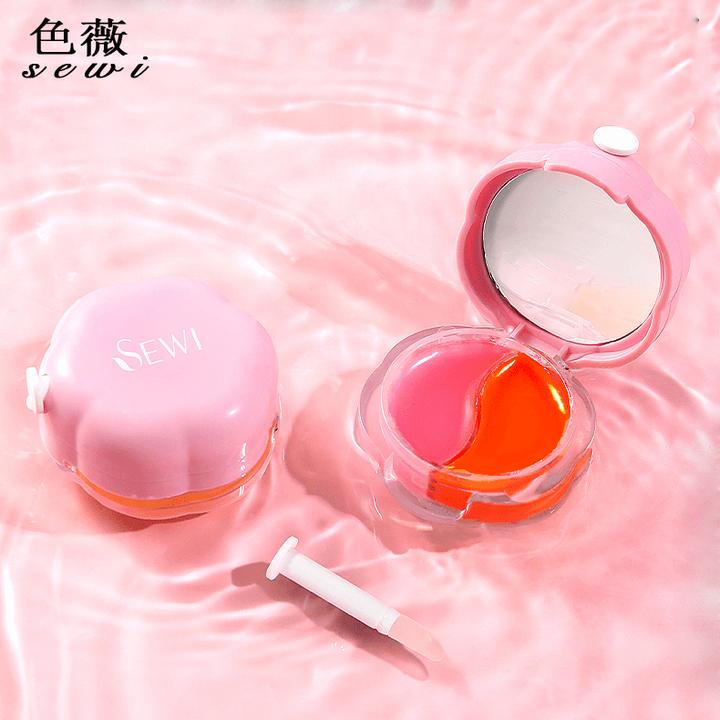 【日夜2用.双色.温变唇膜】官方正品滋润保湿不油腻润唇膏淡化唇纹