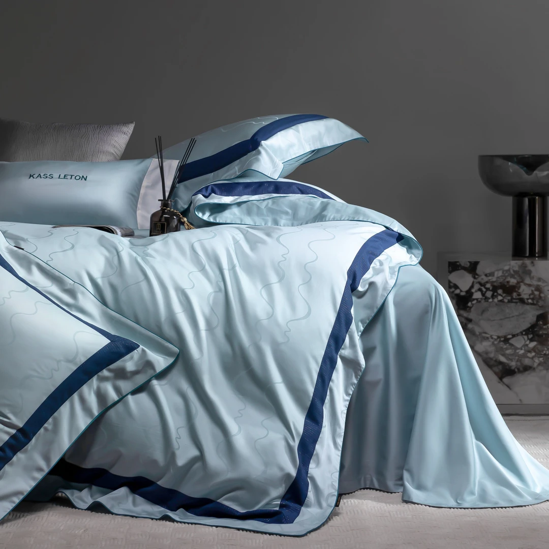 天丝棉100支新品/轻奢提花四件套罗伊于光/CR工艺印染