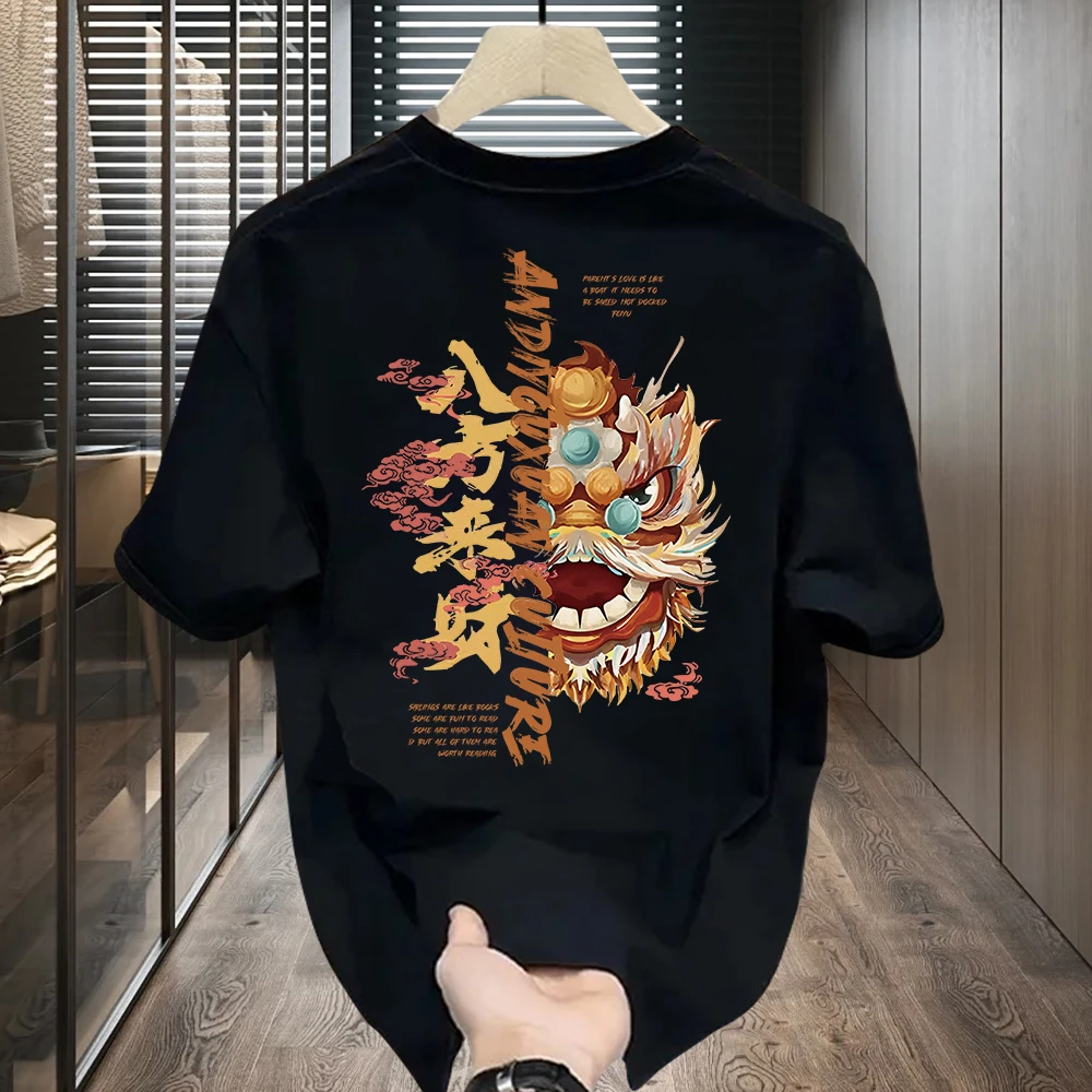 深惠南美式痞帅重磅纯棉短袖T恤青年男女款夏季ins潮牌街头宽松圆